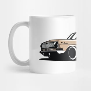 Brown Volga Gaz 24 Russian Mug